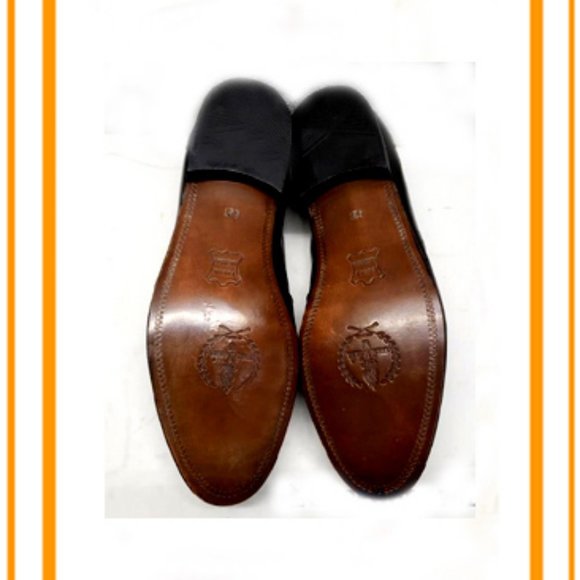 Rare/Unique Genuine High Grain Top Grade Leather Black Spanish Shoes main image 8
